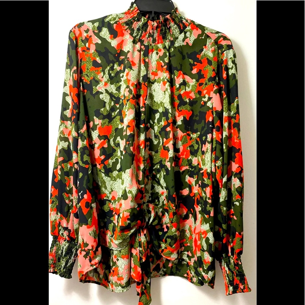 Print Blouse 2X